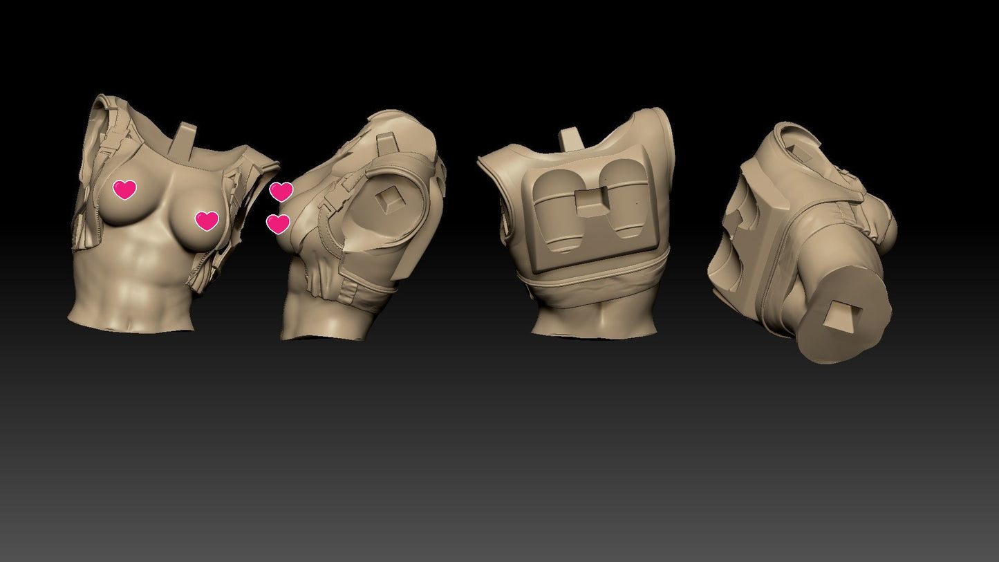 Nuka Girl (Fallout - Nuka Cola) - 3D Print - Fan Art - 130mm SFW/NSFW