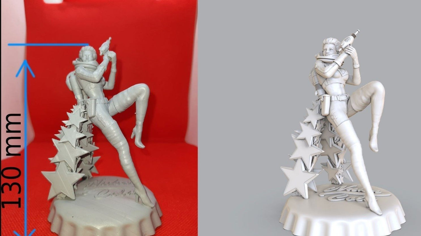 Nuka Girl (Fallout - Nuka Cola) - 3D Print - Fan Art - 130mm SFW/NSFW