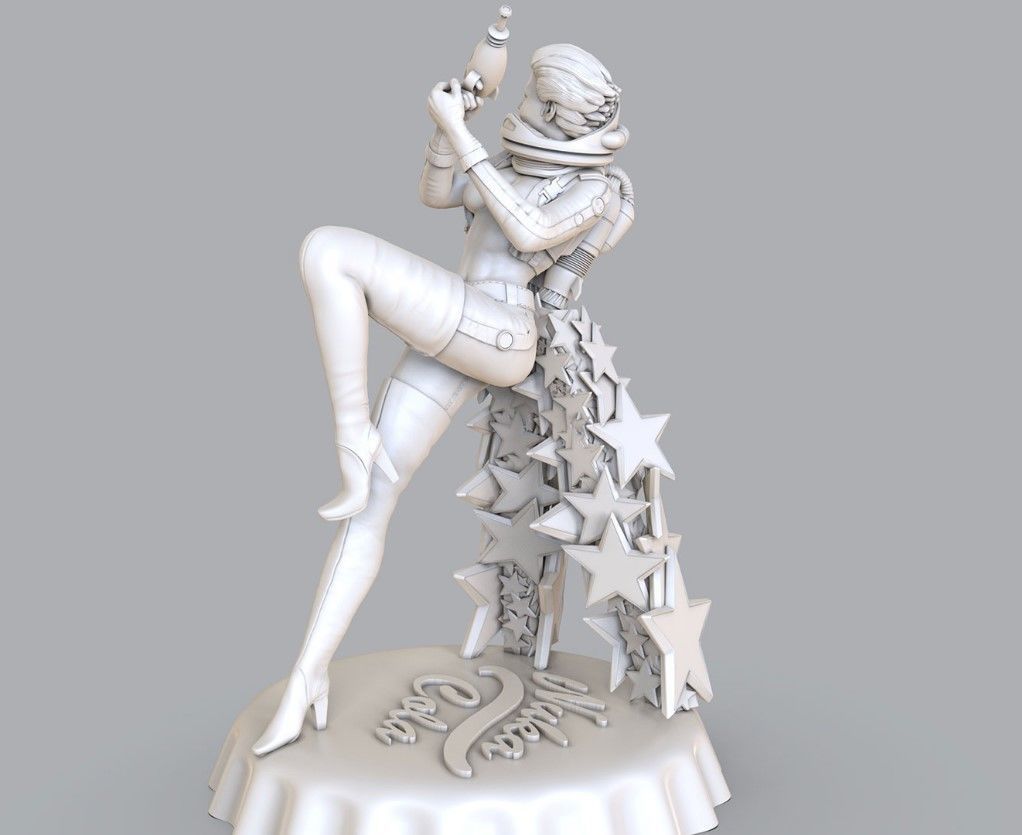 Nuka Girl (Fallout - Nuka Cola) - 3D Print - Fan Art - 130mm SFW/NSFW