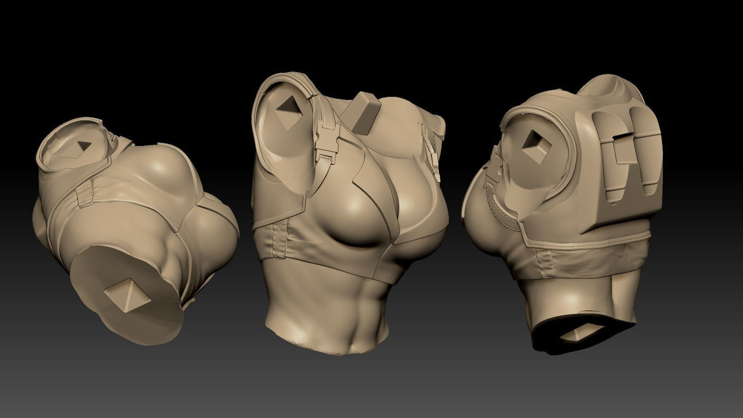 Nuka Girl (Fallout - Nuka Cola) - 3D Print - Fan Art - 130mm SFW/NSFW