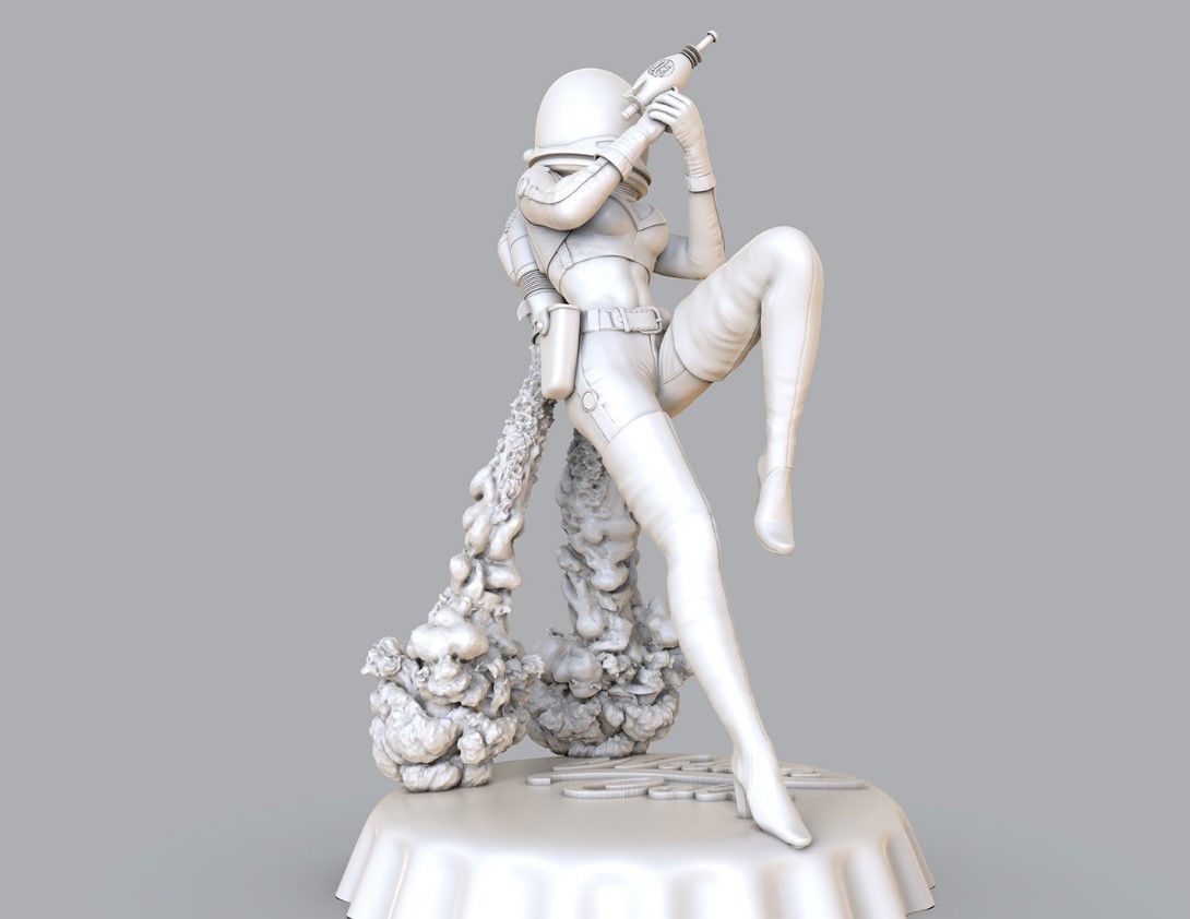 Nuka Girl (Fallout - Nuka Cola) - 3D Print - Fan Art - 130mm SFW/NSFW
