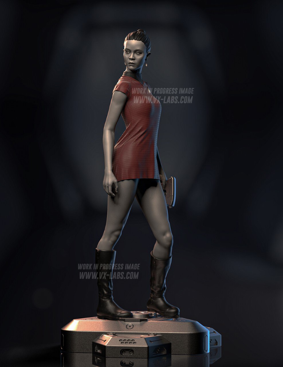 Uhura 3D Printed Model Statue Kit -310mm Height