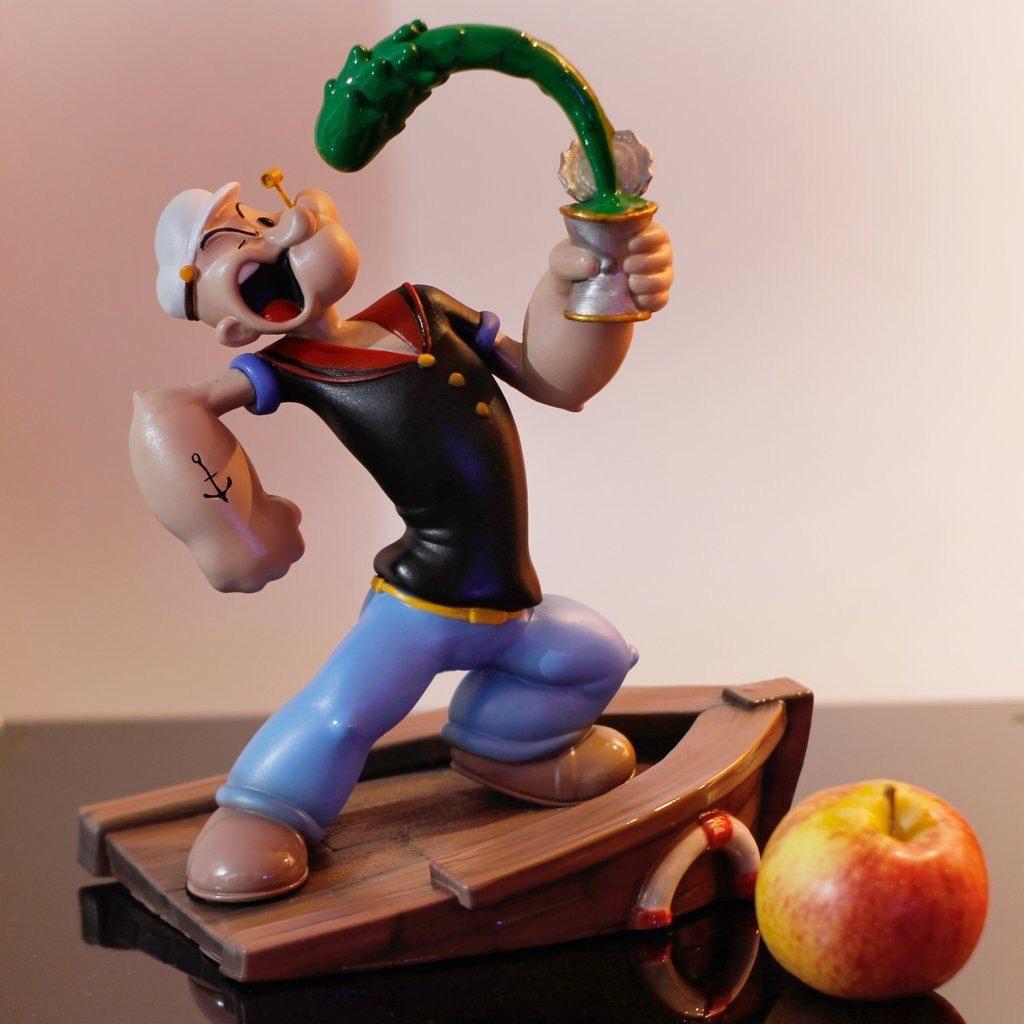 Popeye- Popeye 3d Print, Unpainted and Unassembled (H = 246mm)