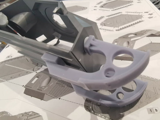 Trench Rails compatible with Leman Russ tank / 28mm / wargames (High Quality)