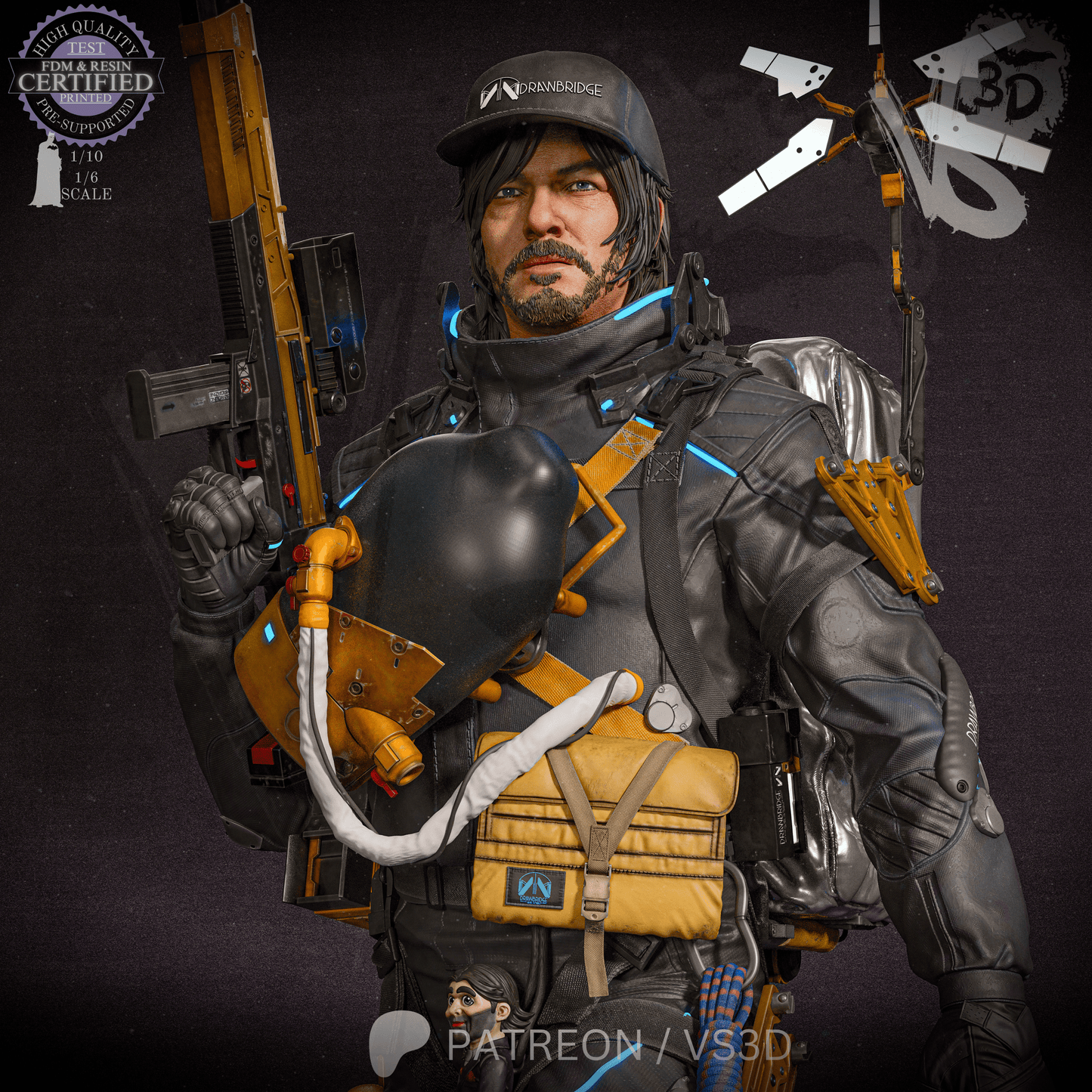 Sam Porter Bridges (Death Stranding) - Fan Art - 3D Print Kit