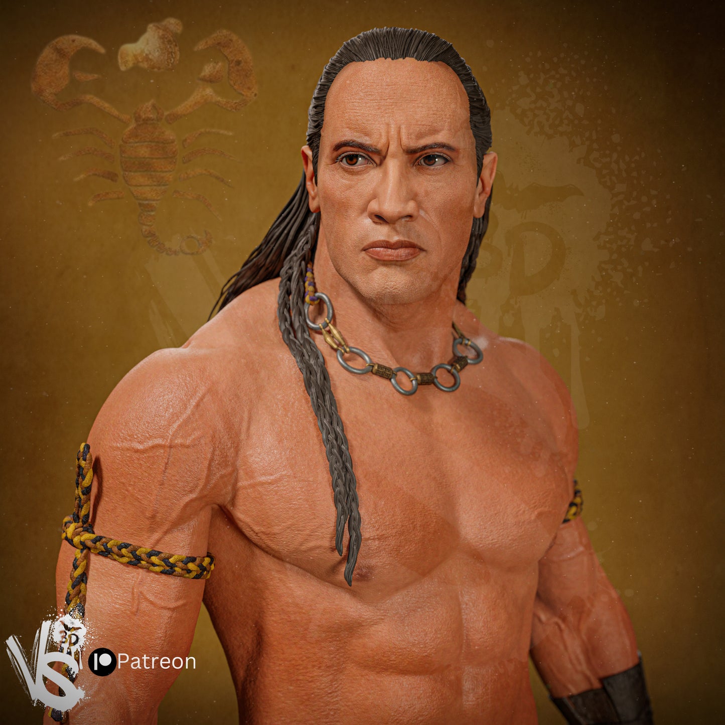 Scorpion King - Fan Art - 3D Print Kit - 1:10 (Bonus)