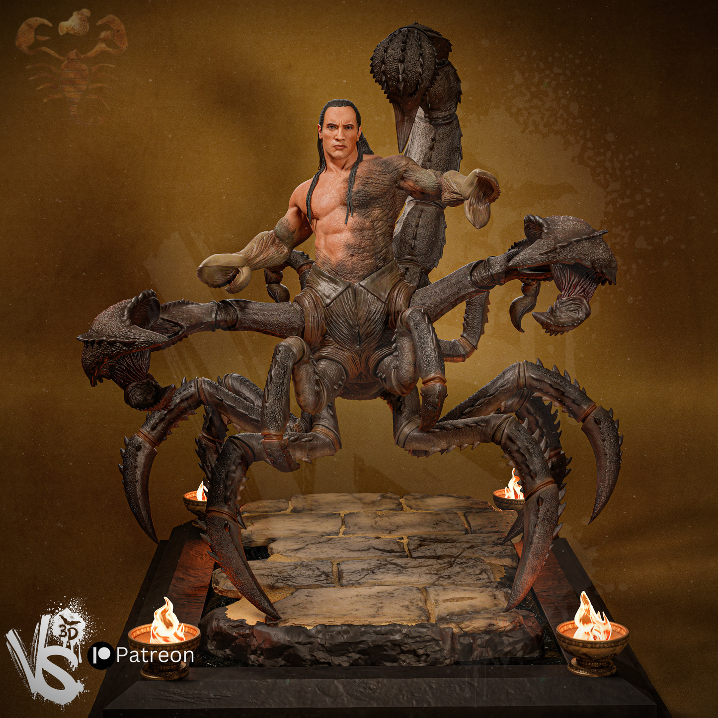 Scorpion King - Fan Art - 3D Print Kit - 1:10