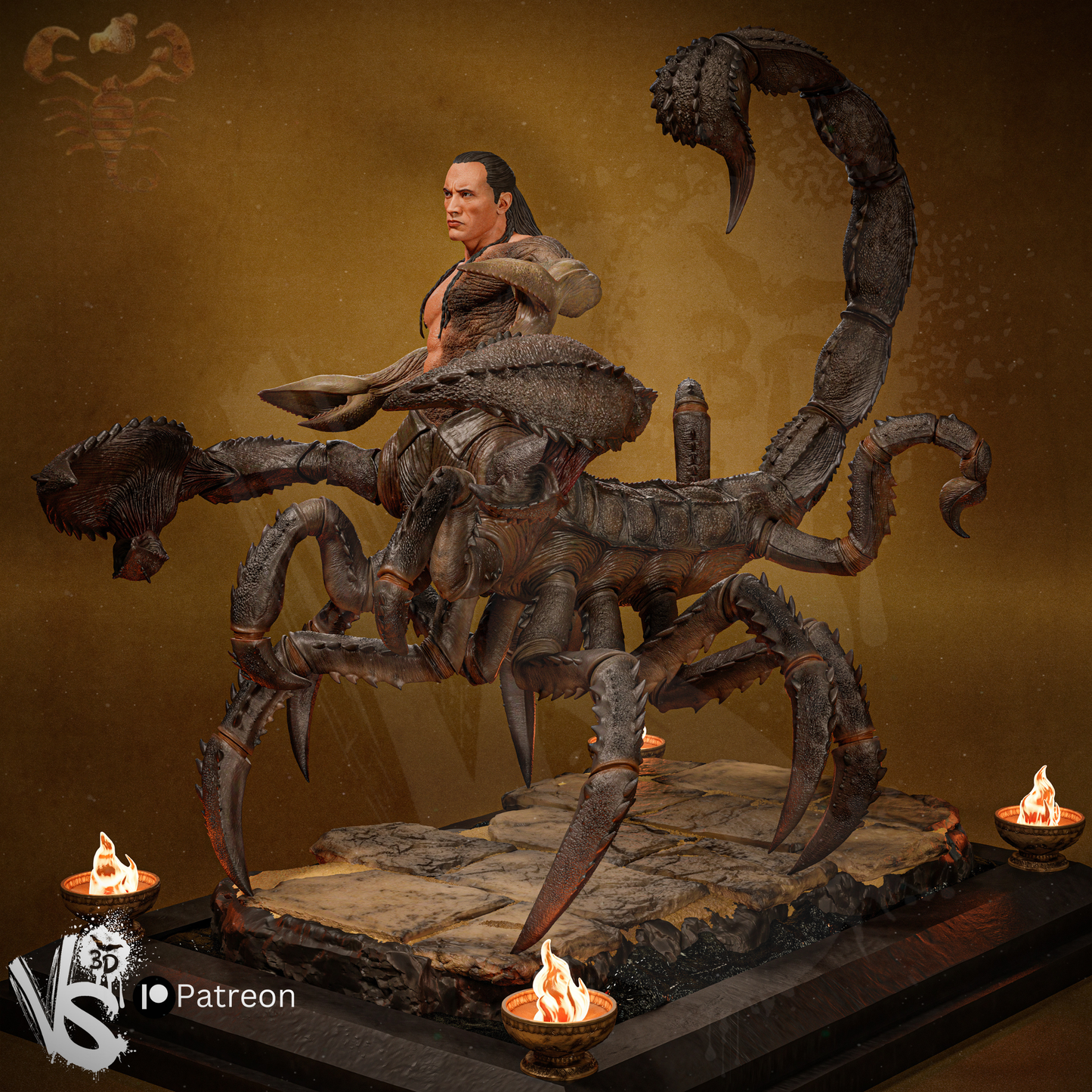 Scorpion King - Fan Art - 3D Print Kit - 1:10
