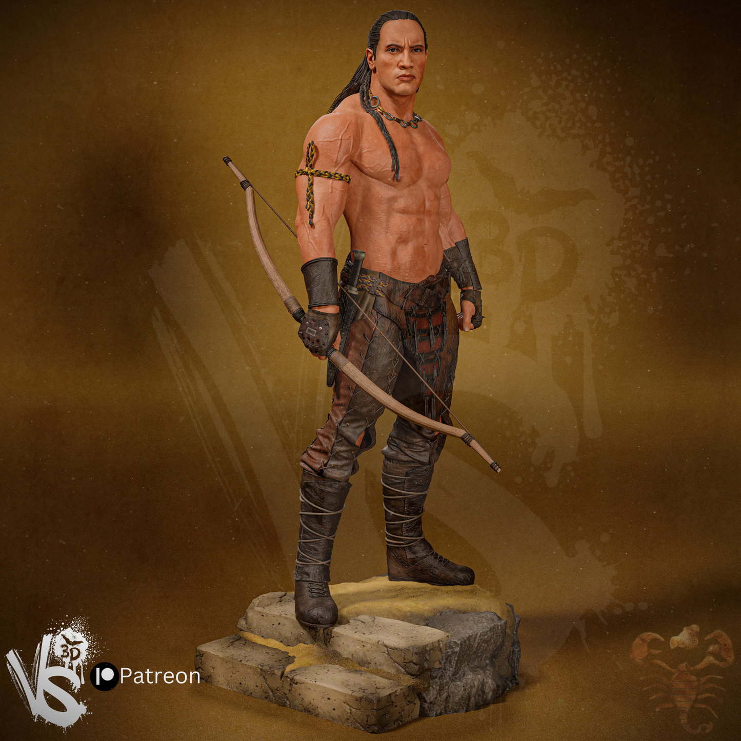 Scorpion King - Fan Art - 3D Print Kit - 1:10 (Bonus)