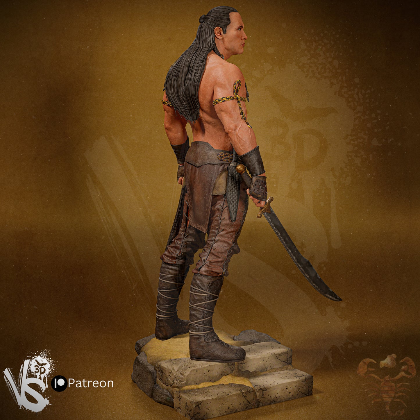 Scorpion King - Fan Art - 3D Print Kit - 1:10 (Bonus)