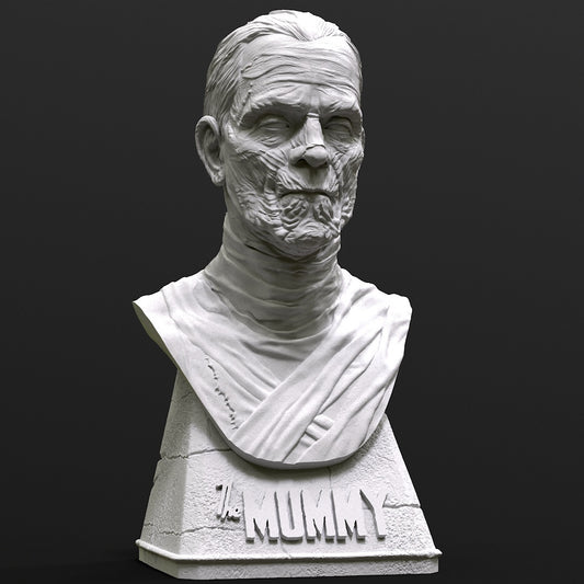 The Mummy Bust- 3D Printed Model Bust 145mm