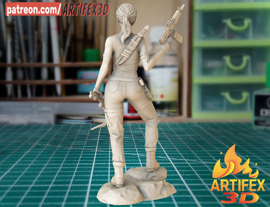 Tomb Raider Statue 180mm - 3D Printed Model Kit 180mm