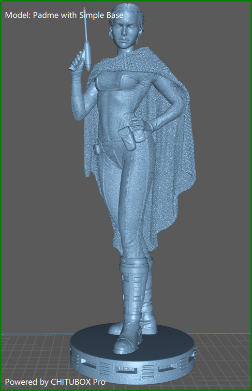 Padme Sculpt (Star Wars) Fan Art - 6th or 12th scale - 3D Printed