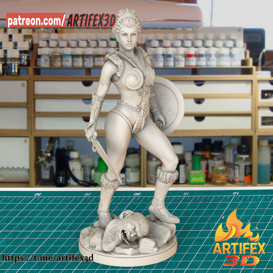 Teela (Masters of the Universe) 3D Print model - Fan Art - 75mm and 180mm