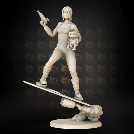 Turanga Leela (Futurama) - 3D Print - Fan Art - 75mm and 180mm