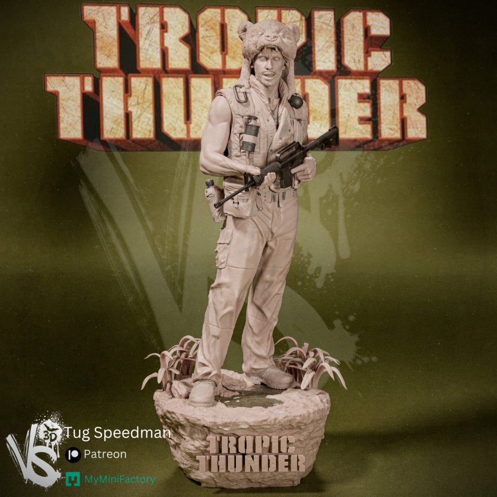 Tug Speedman (Tropic Thunder) - Unpainted and Unassembled 3D Print Kit