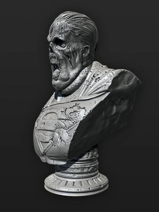 Zombie Superman Bust - 3D Printed Model Kit