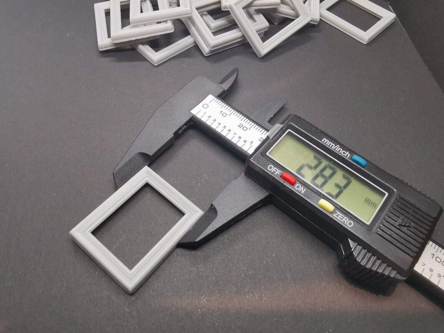 18 x Miniature Picture frames - 28mm x 34mm x 4mm with 2mm rebate on reverse.