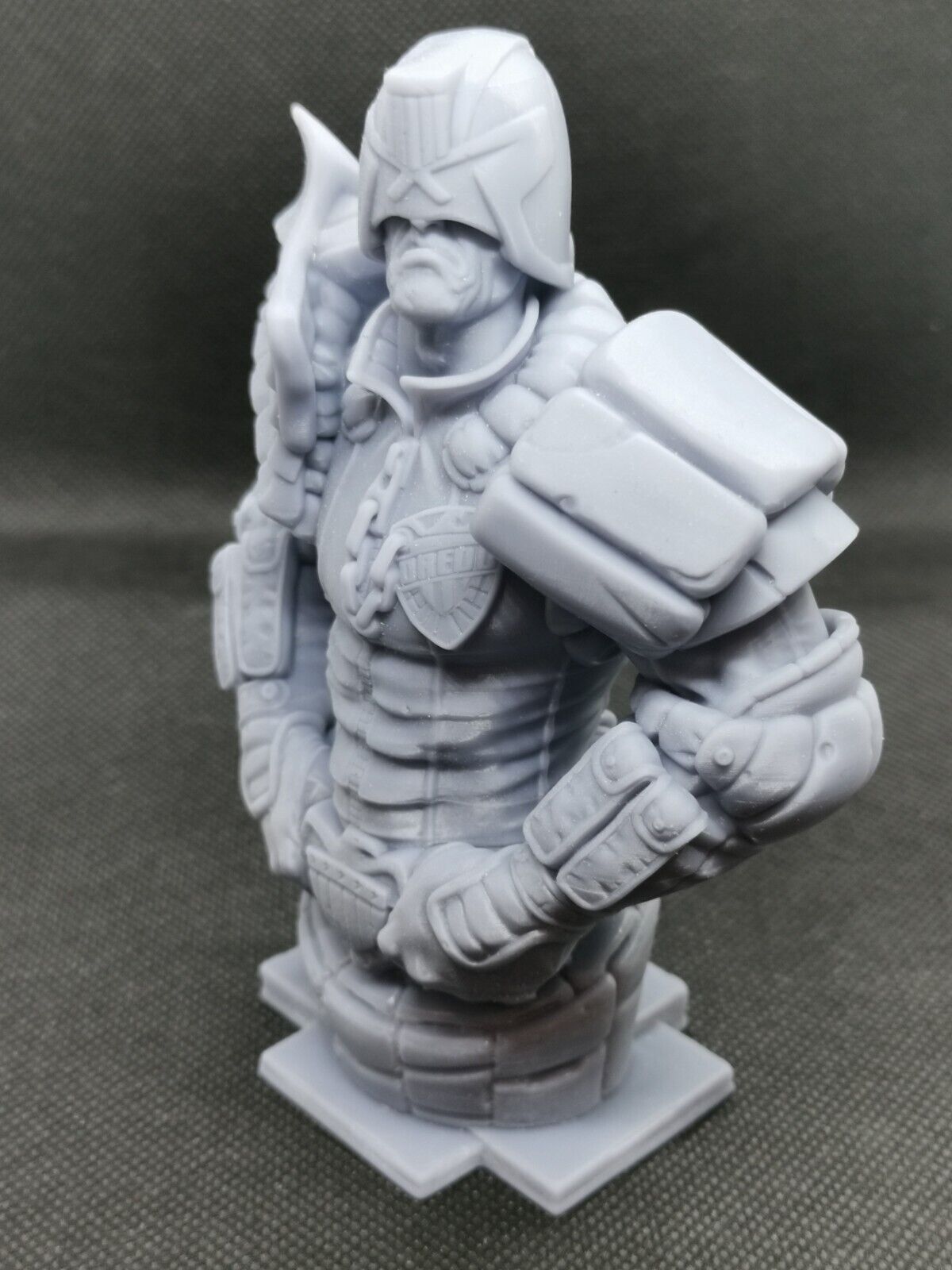 Judge Dredd Fan Art Bust 5" (125mm) 3D Resin Printed - High Quality