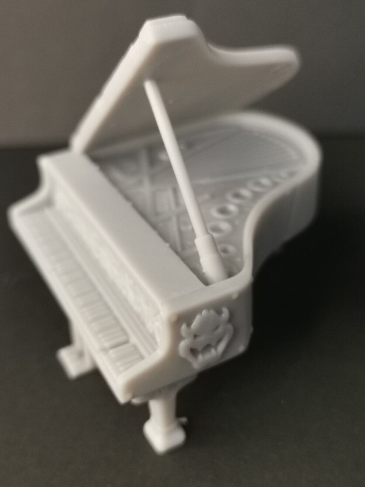 Bowser Peaches Piano Fan Art Miniature Figure 3D Resin Print - Hight Quality