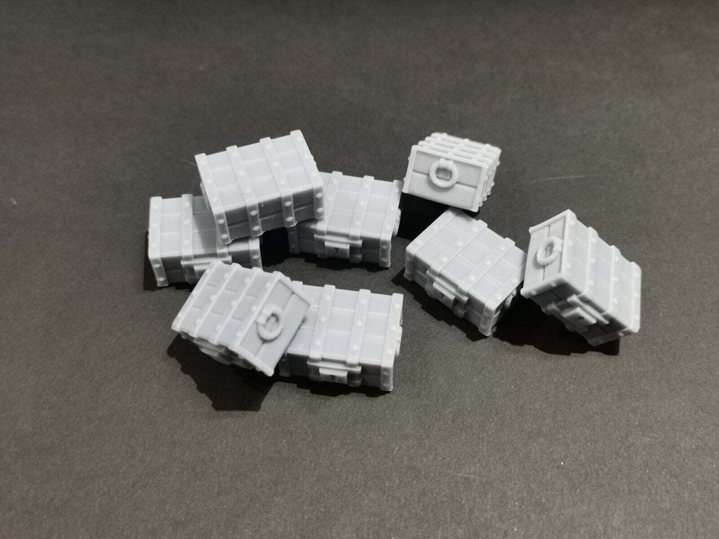 28mm Locked Chest (x8) scatter terrain wargames / table top gaming Resin Print.