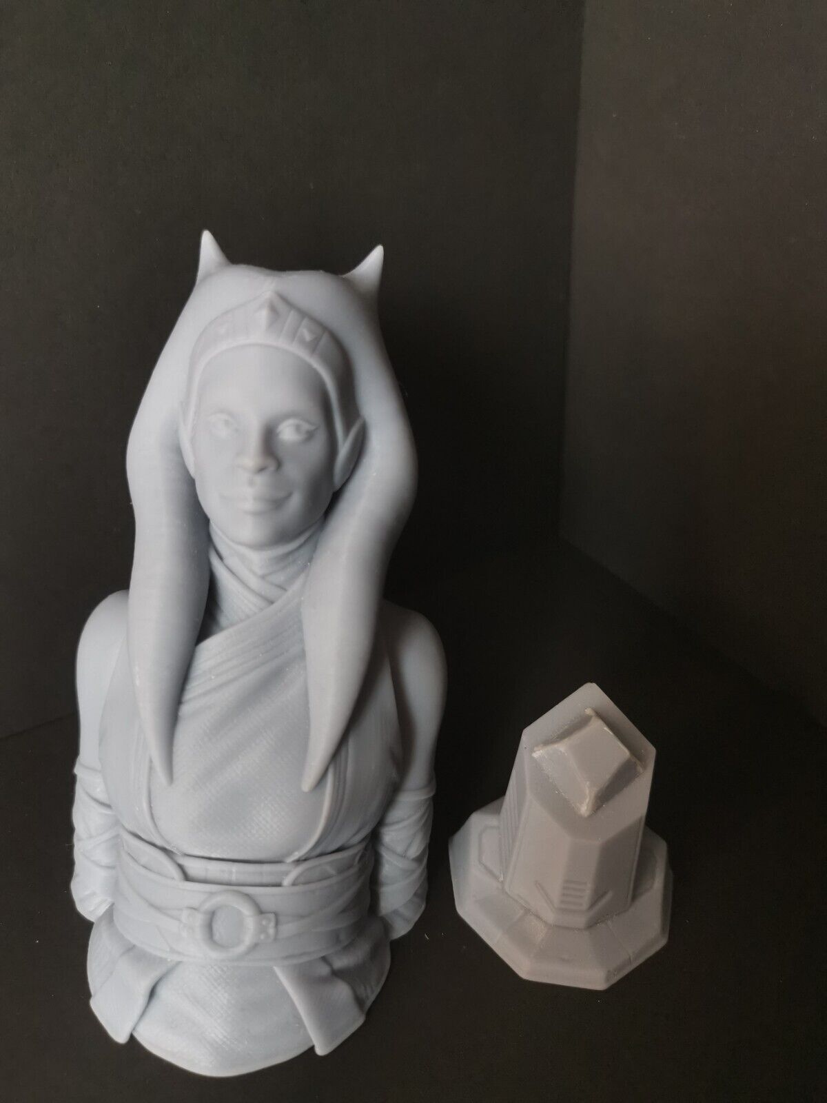 Ahsoka Tano (Star Wars Rebellion) Bust Fan Art Resin Printed Unpainted 4" to 8"