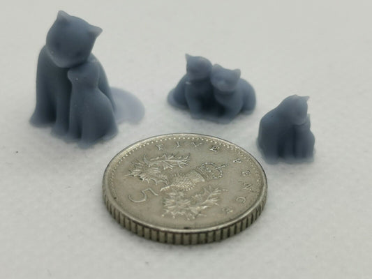 14 x Miniature ornaments for dolls house, dog cat animals (suit 12th scale etc)