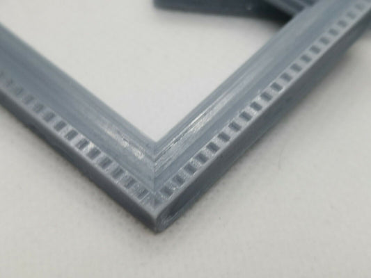 2 X Rectangle Miniature Picture Frames Miniature Dolls House (6cm x 5cm)