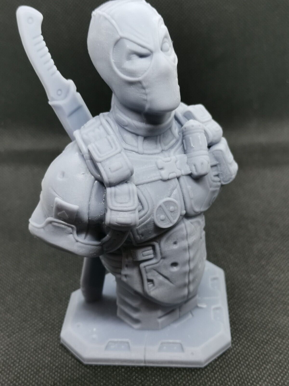 Deadpool Bust Hollow Model Printed Marvel 5" (125mm) Figure Ready To Paint