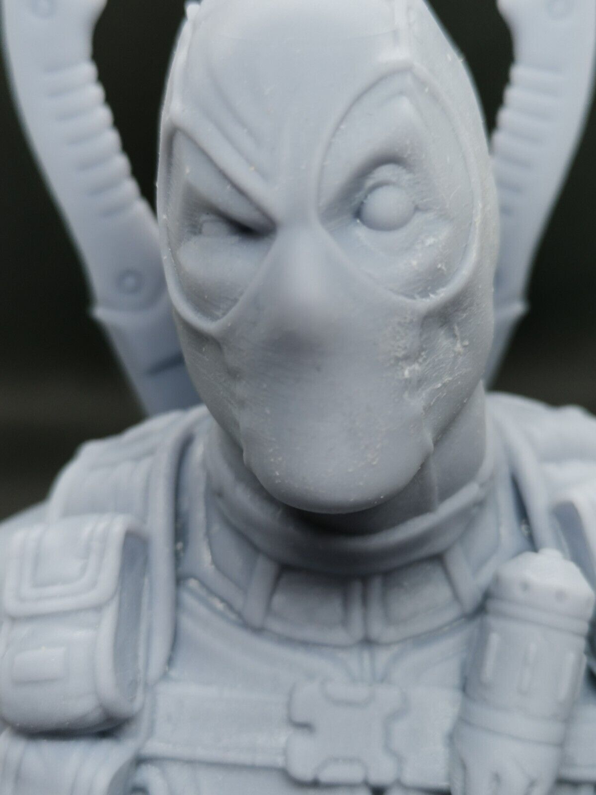 Deadpool Bust Hollow Model Printed Marvel 5" (125mm) Figure Ready To Paint