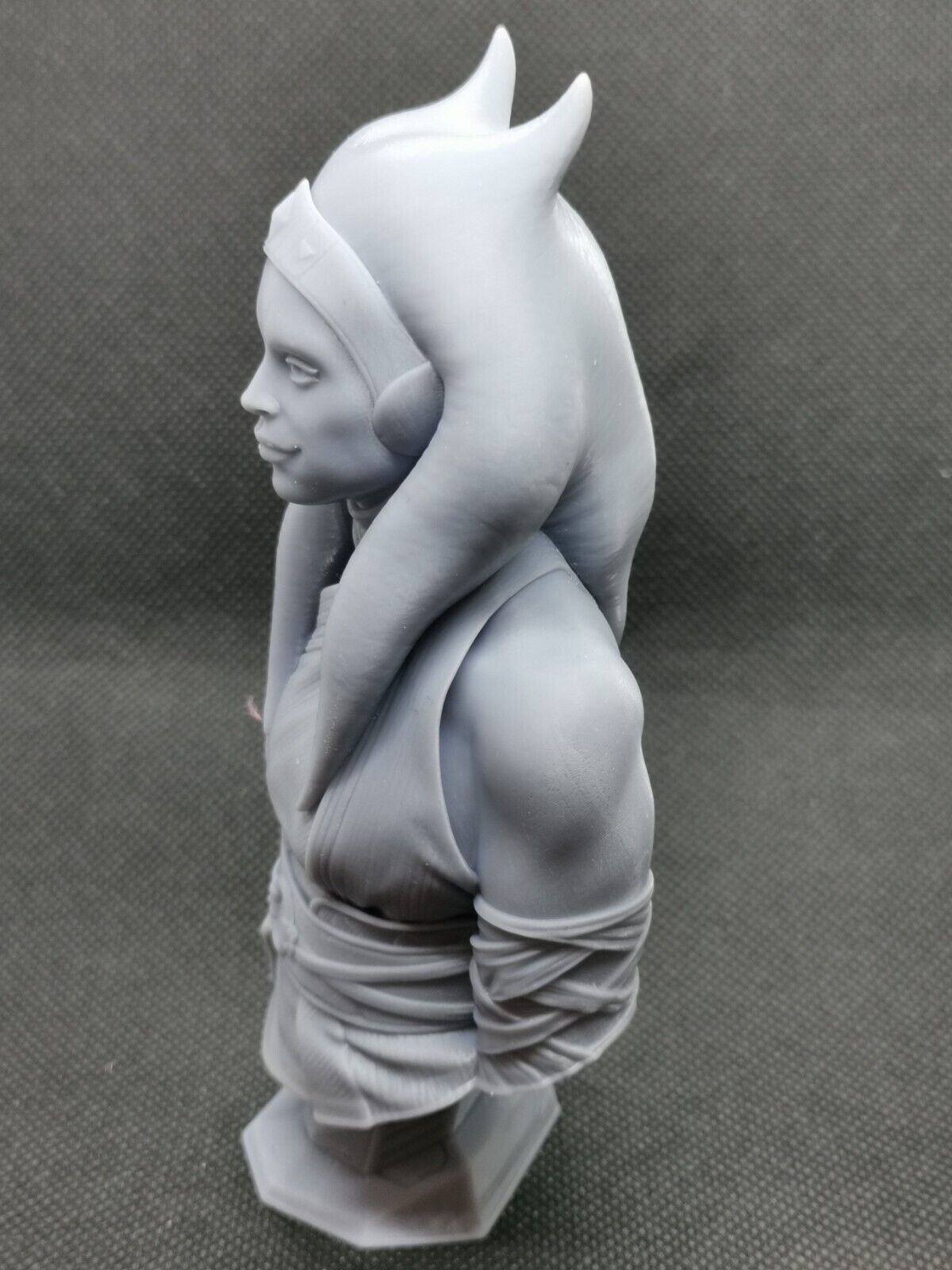 Asoka Tano (Star Wars Rebellion) Bust Fan Art Resin Printed Unpainted 4" to 8"