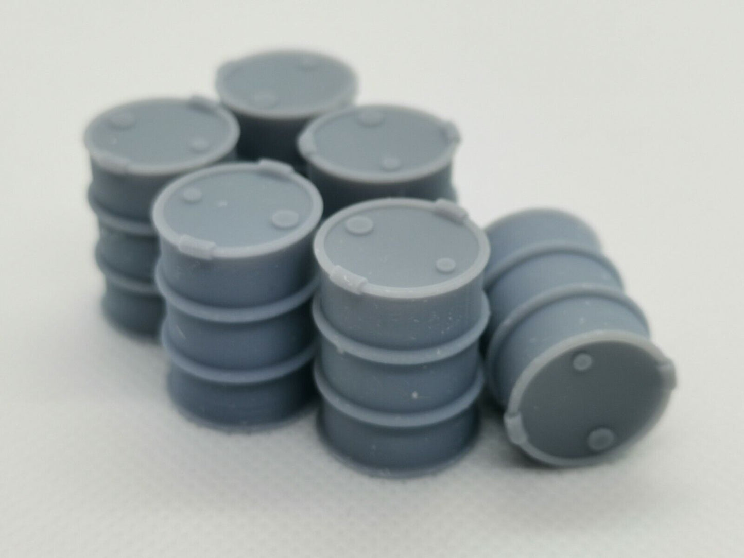 6 x Oil Drums for 28mm war games, table top gaming - terrain