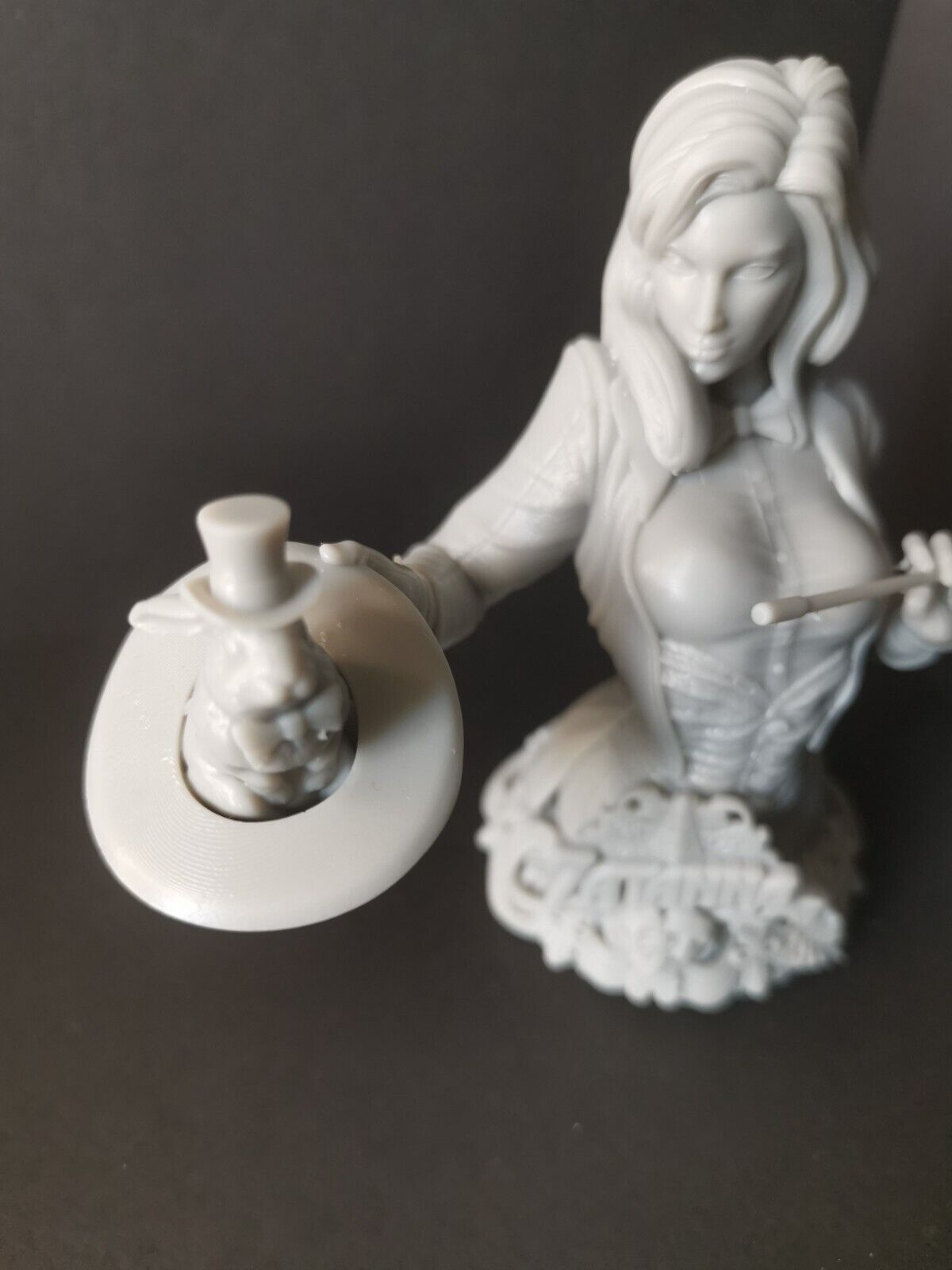 Zatanna (DC) Bust Fan Art - 3D Printed - 1/4 to 1/10 Scale