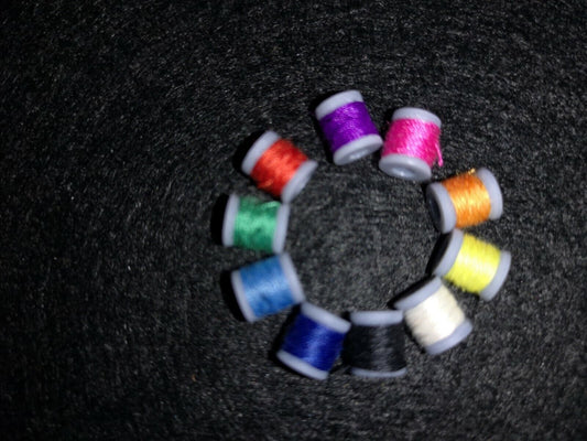 20 X Miniature Cotton Spool Thread Reels For Your Doll House 8mm