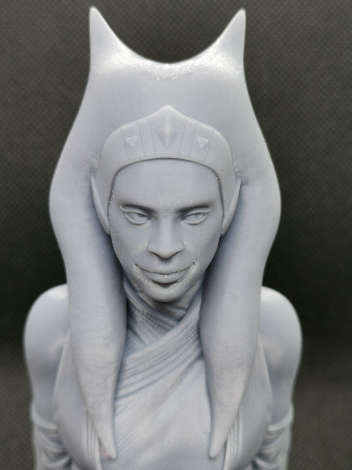Asoka Tano (Star Wars Rebellion) Bust Fan Art Resin Printed Unpainted 4" to 8"