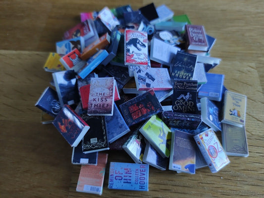 Miniature Doll House Assorted Books X 10