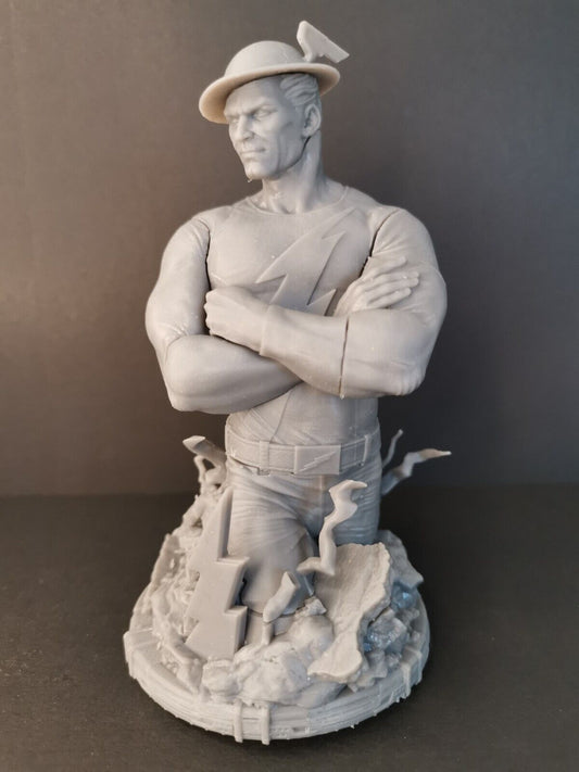 3D printed Flash Jay Garrick Bust - 195mm to 390mm (8 or 4th Scale) Fan Art