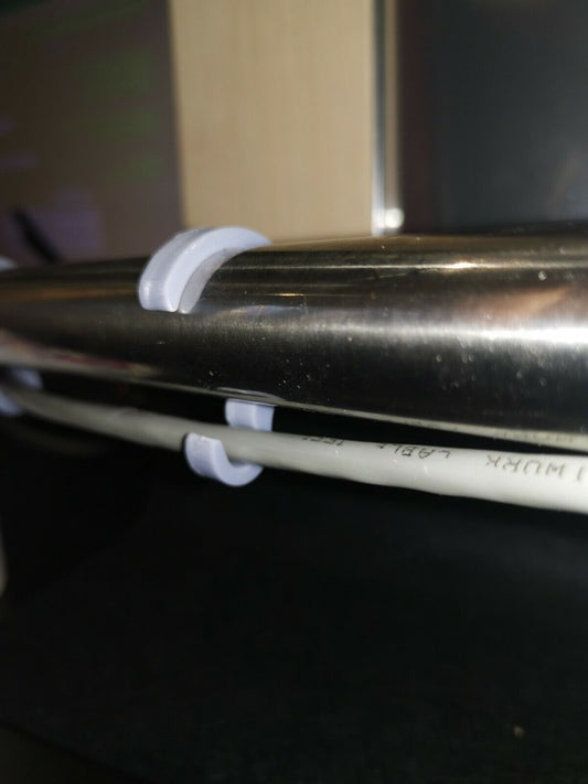 Awning Cable Clips to fit 22-32mm poles - Pack of 8 (Type 2)