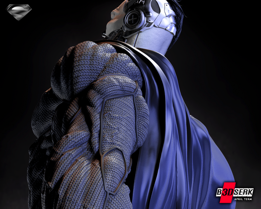 Cyborg Superman Statue (DC) Fan Art - 3D Printed - 1/12 or 1/6 scale (490mm)
