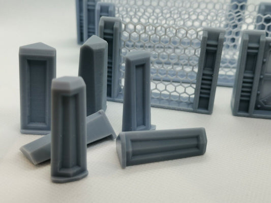 Terrain Compound / Fence - 28mm - compatible with wargaming table top gaming