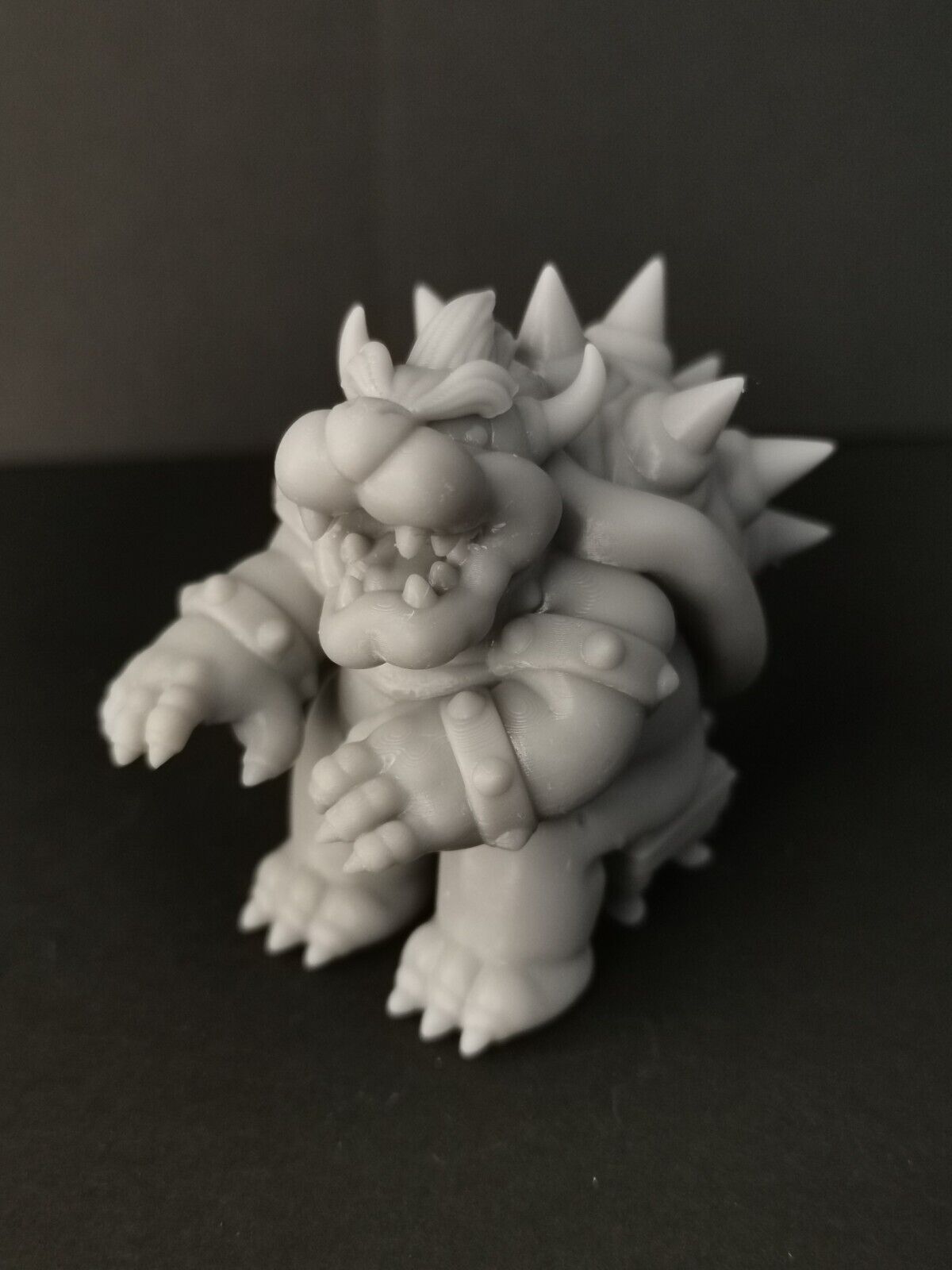 Bowser Peaches Piano Fan Art Miniature Figure 3D Resin Print - Hight Quality
