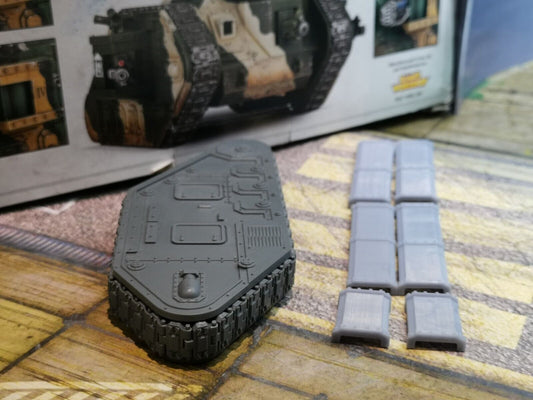 28mm Track Guards Set Compatible WH Leman Russ Tank - 10 pack - Without Lights