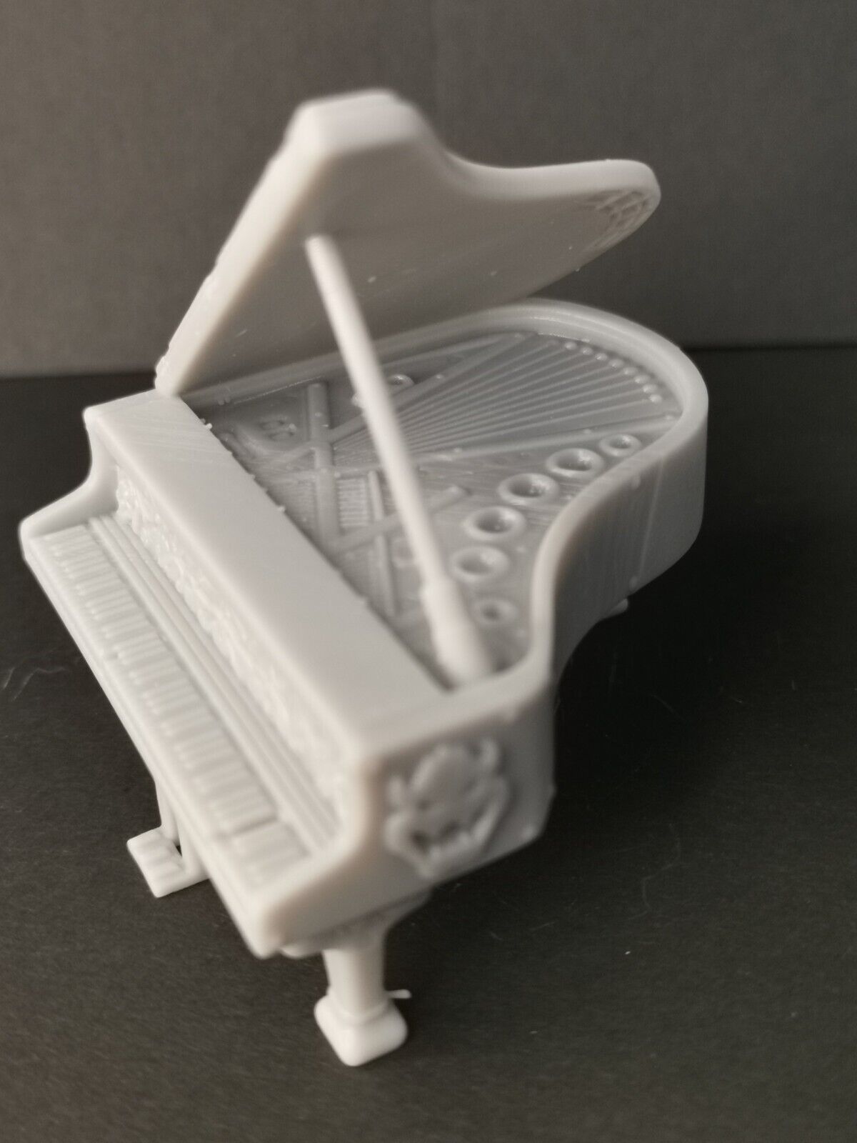Bowser Peaches Piano Fan Art Miniature Figure 3D Resin Print - Hight Quality
