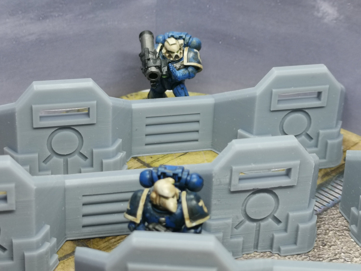 Necron single and twin defensive Barricades x 6- High Quality (Suitable for 28mm war gaming etc)