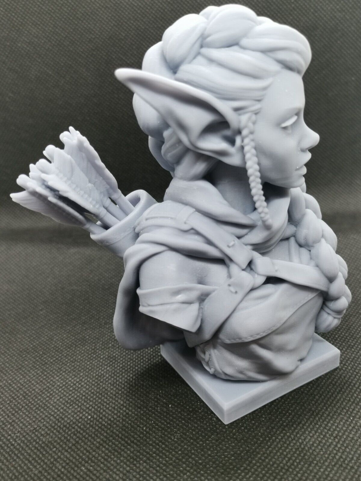 Elf Archer Bust (fan art) Figurine 3D Resin Printed - 5" (125mm) - High Quality