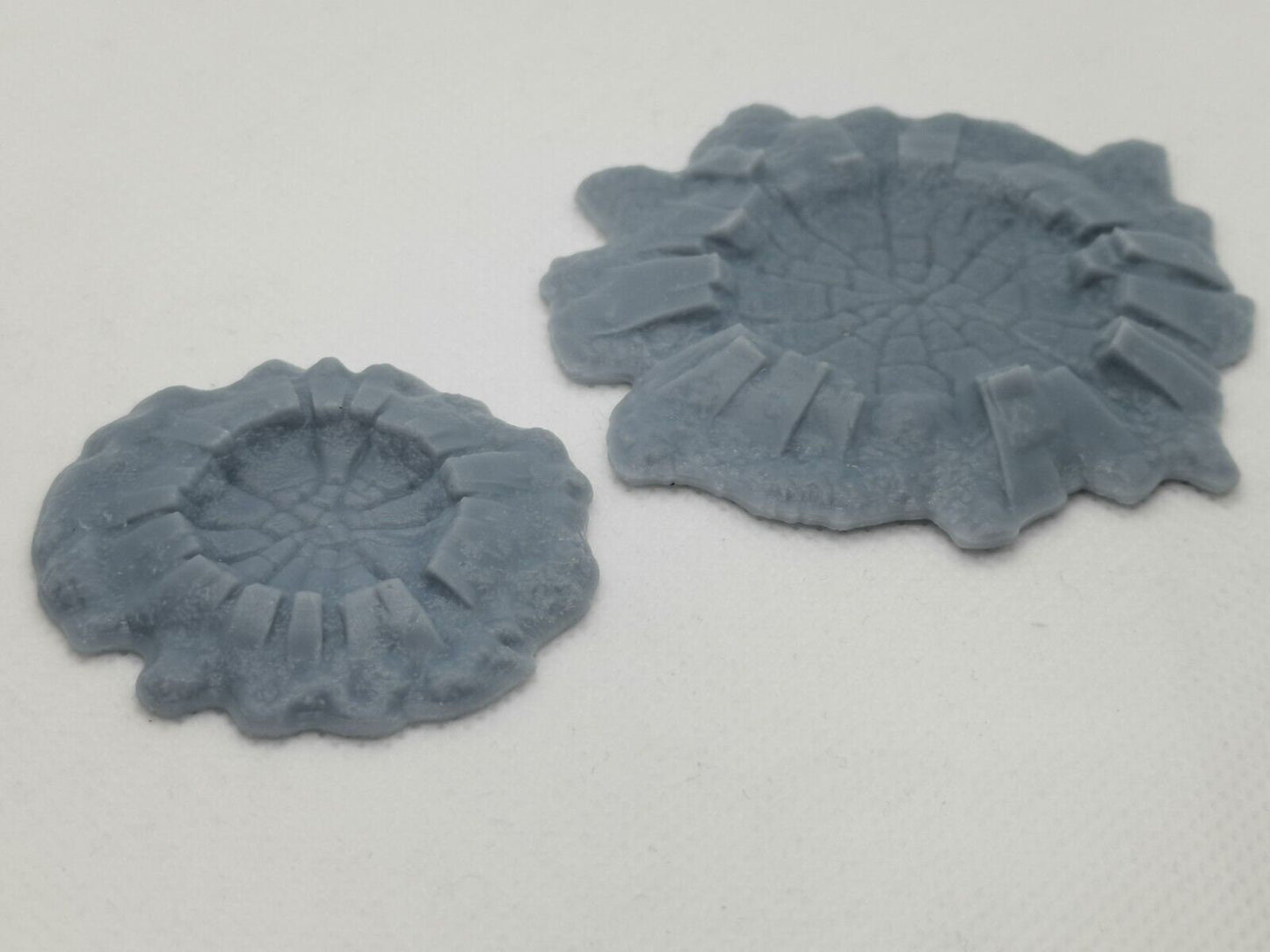3 x blast craters - large, medium, small terrain tabletop Miniatures games