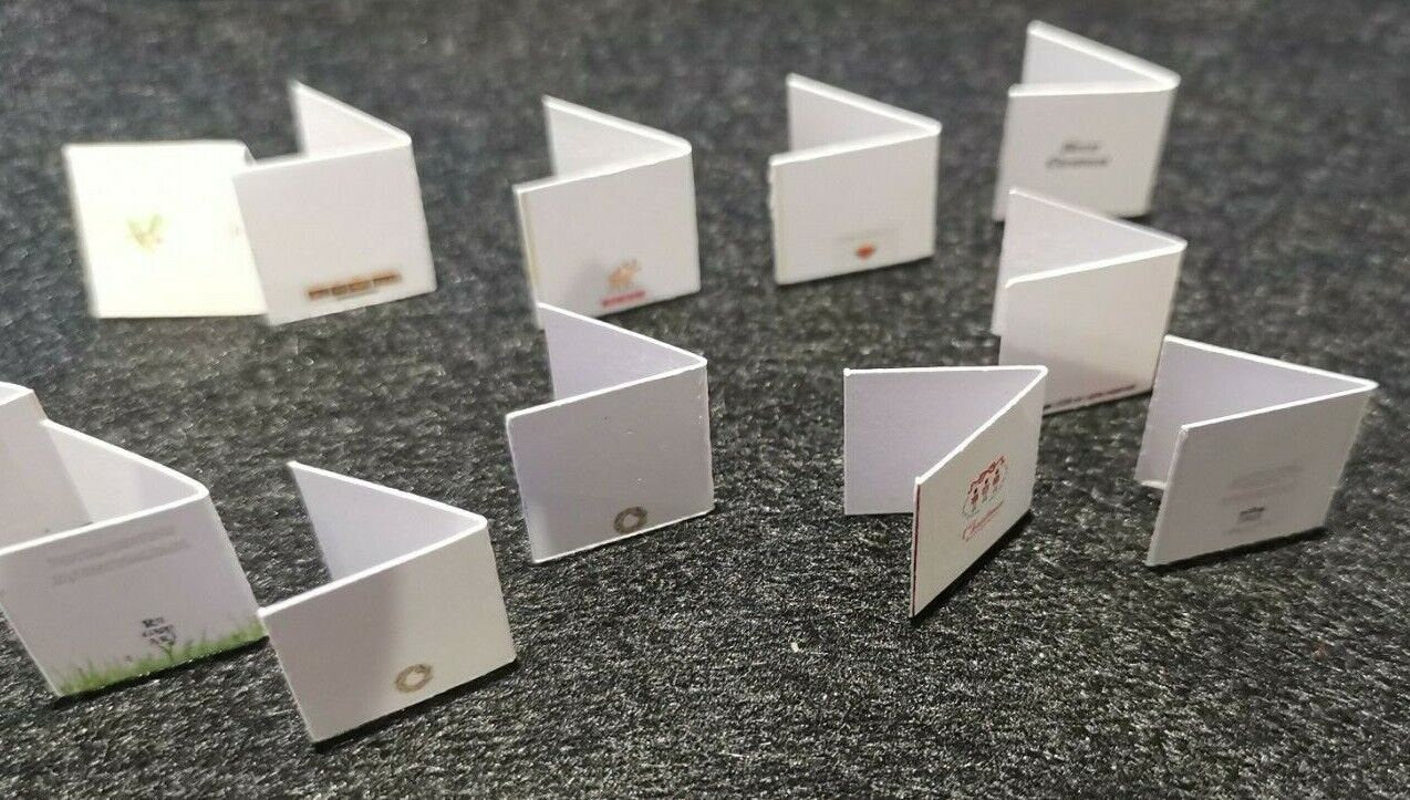 15 Miniature Christmas Cards for your Dolls House at XMAS Handmade 1:12th scale