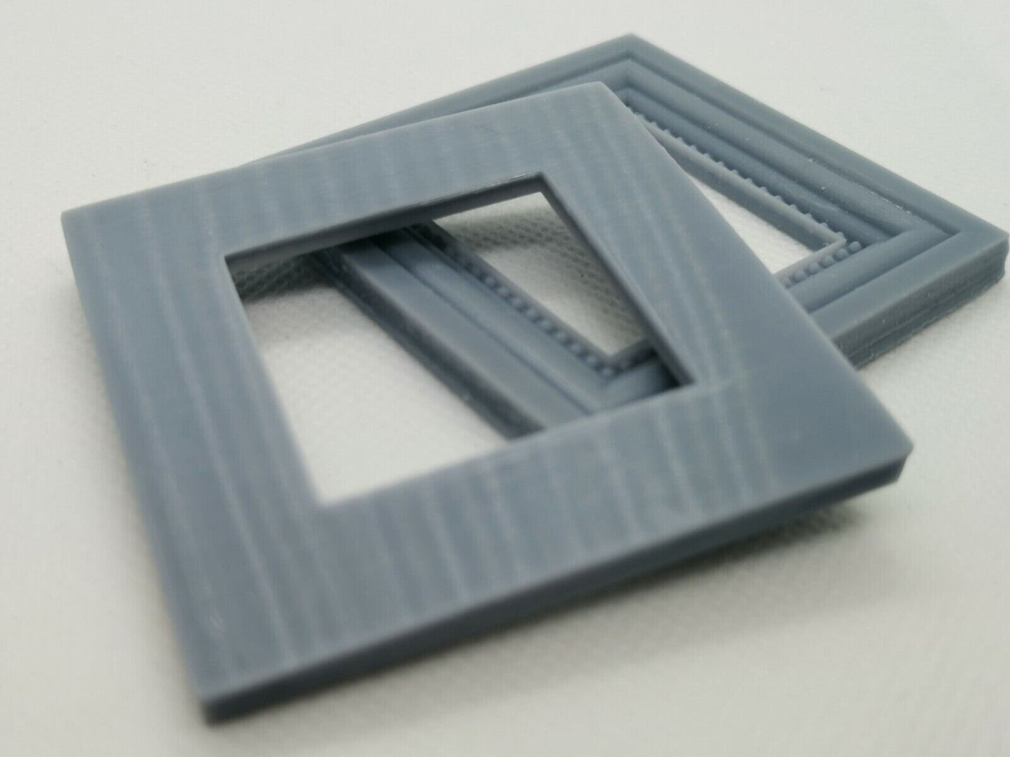 2 X Square Antique Miniature Picture Frames Miniature Dolls House (6cm x 6cm)