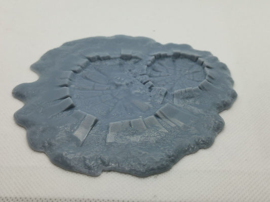 3 x blast craters - large, medium, small terrain tabletop Miniatures games