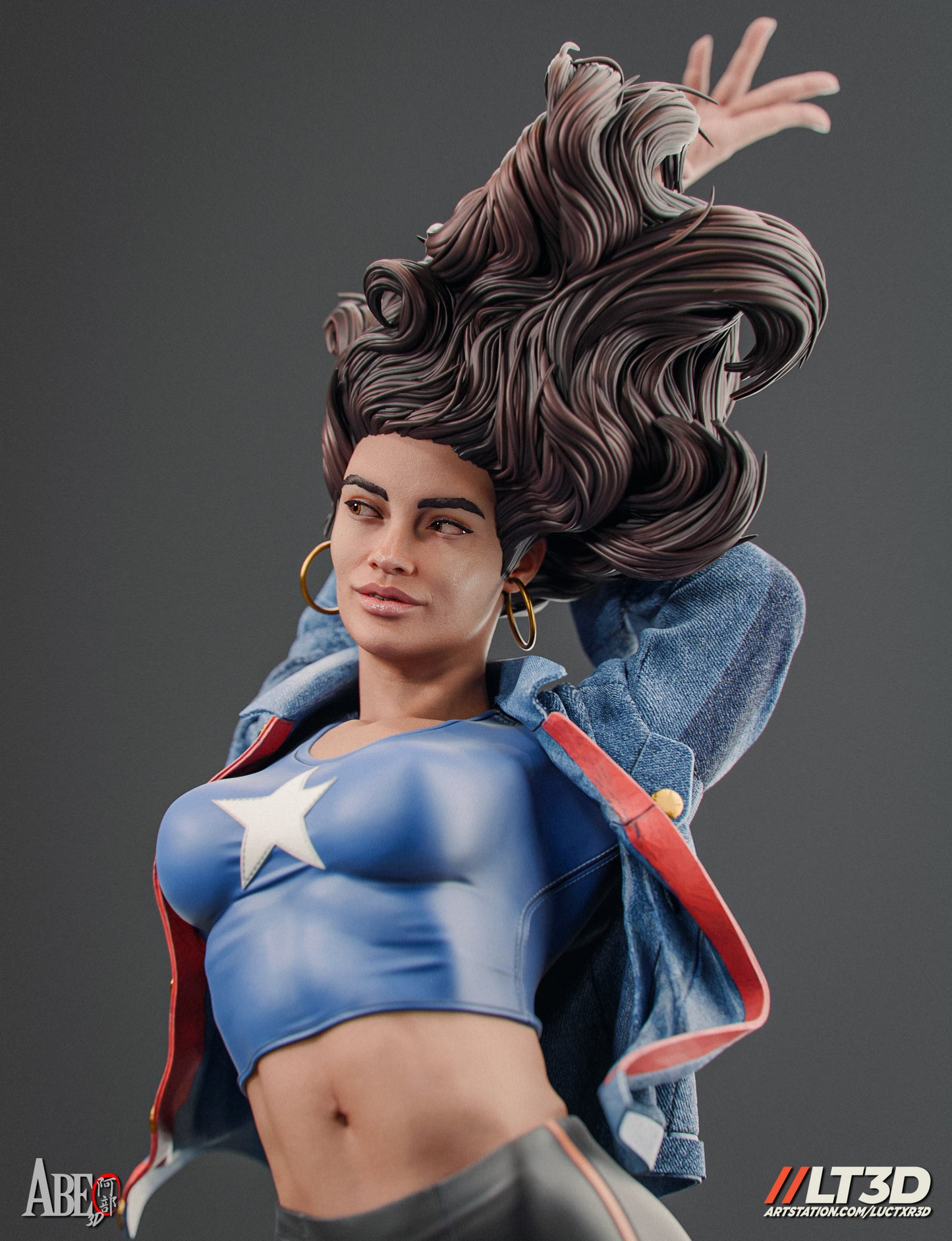 America Chavez 3d Printed Statue Model Kit 4 and 6 scale